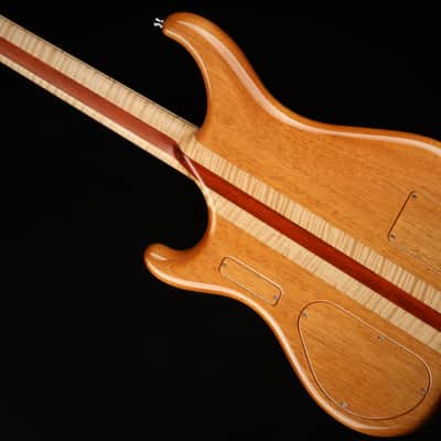 Alembic Spectrum - Cocobolo Top with Mahogany Body - Blue and Red Side LEDs - Guitar with Hard Shell Case image 13