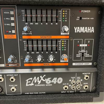 YAMAHA EMX 640 6 CHANNEL POWERED MIXER - NEAR MINT! image 4