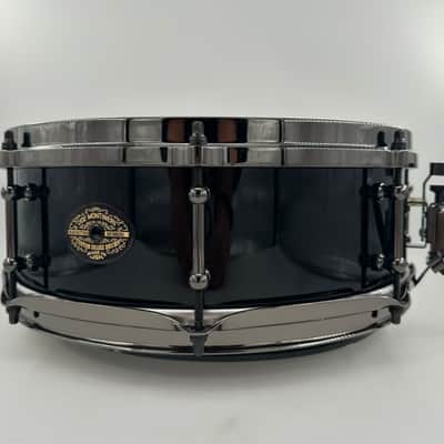 Montineri Custom 5"x14" "Murder Black" 10-Ply Jasper Maple Snare image 3
