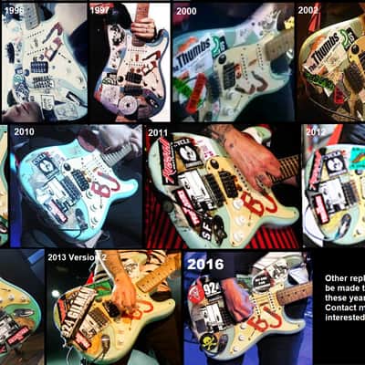 Billie Joe Armstrong Blue Electric Guitar BJ Replica Relic and Gig Bag Green Day image 24