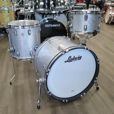Ludwig Classic Maple Custom Build 3-PC Shell Pack 12/14/20 (Silver Sparkle w/ Resa-Coat Interior) image 2