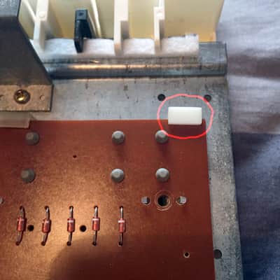 Clip for keyboard contact board Korg Polysix Trident Monopoly etc, set of 10