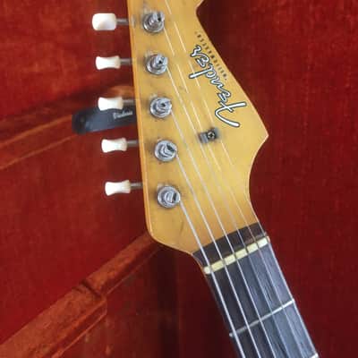 1961 Vintage Pre-CBS Fender USA Musicmaster Dakota Red Nitro True Relic 22.5” Short Scale 3/4 Guitar HSC 6.1 Lb image 4