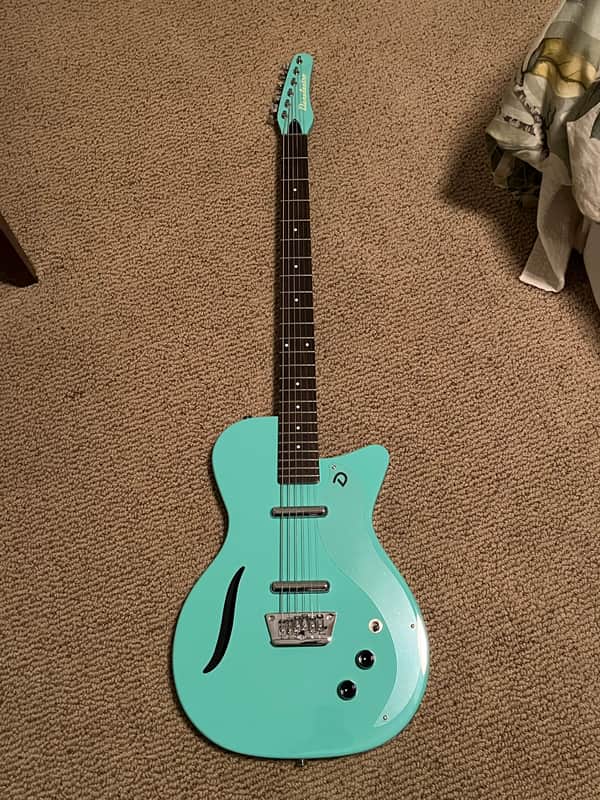 Danelectro Vintage Baritone 2010s - Dark Aqua image 1