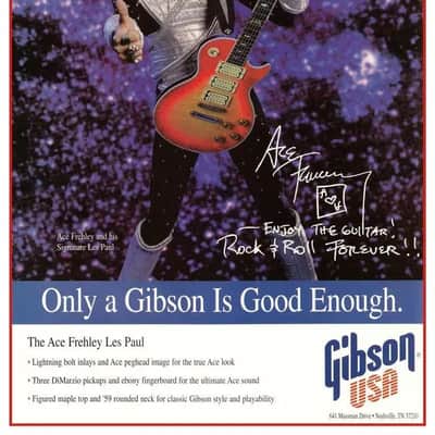 Gibson Custom Shop Limited Edition Ace Frehley Les Paul Custom Heritage Cherry Sunburst #025 of 300 07/03/1997 image 12