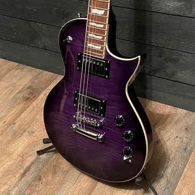 ESP LTD EC-256 Electric Guitar Transparent Purple Burst image 3