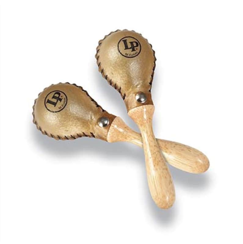 Latin Percussion LP285 – MINI RAWHIDE MARACAS 1 PAIR image 1