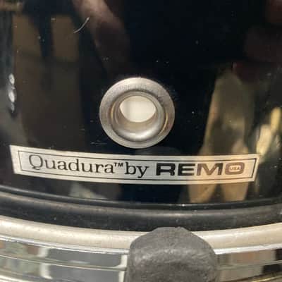 Terry Bozzio's Remo 1980s- 7x14" Quadura Snare Drum, Signed! image 11