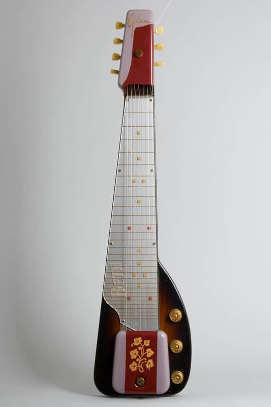 Gibson  BR-1 Ultratone Owned and Used by Elliott Sharp Lap Steel Electric Guitar (1951), original brown hard shell case. image 1