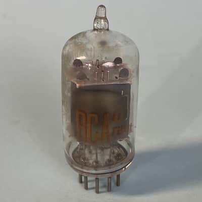 1960s RCA 12AU7 ECC82 X2 Matched Pair Vintage Long Plate Side Getter Tubes! T147 image 2
