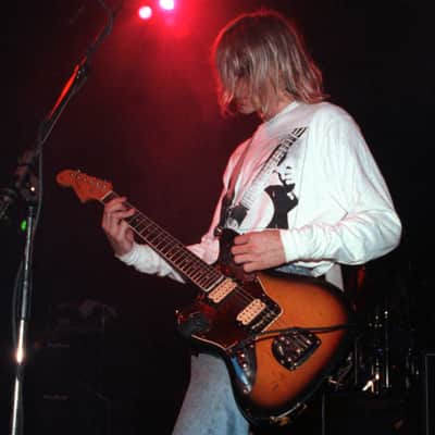Fender Kurt Cobain Signature Jaguar Guitar Rosewood Fingerboard w/ Dimarzio Pickups - 3-Color Sunburst image 9