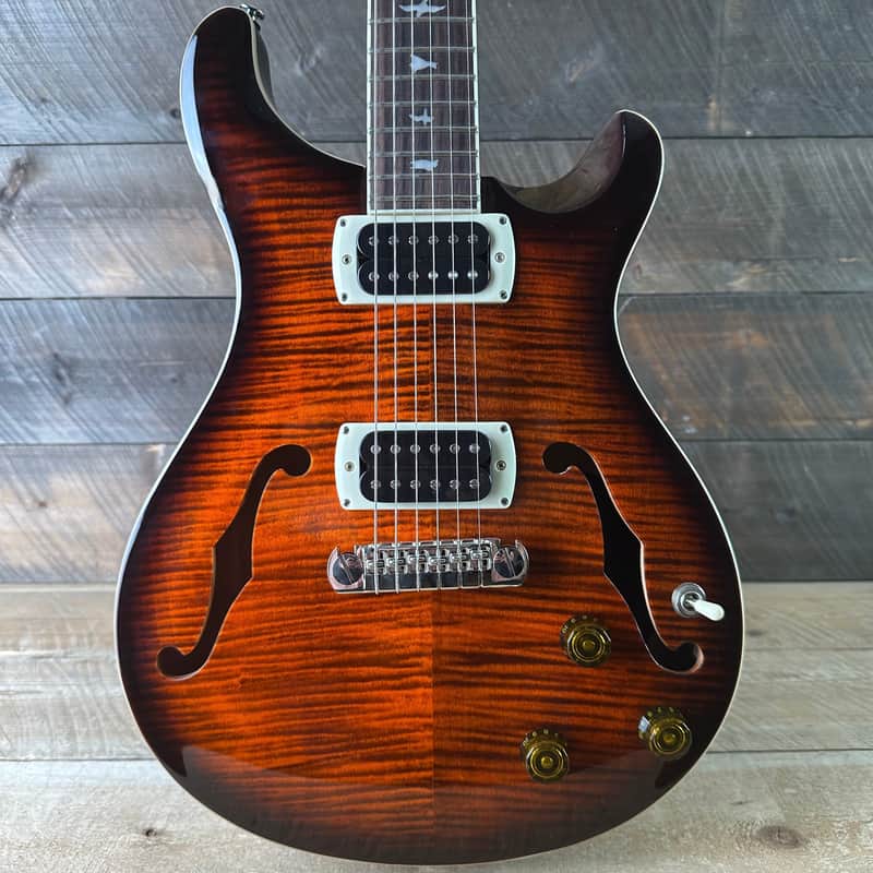PRS SE Hollowbody I - Orange Tiger Smokeburst CTII00550 image 1