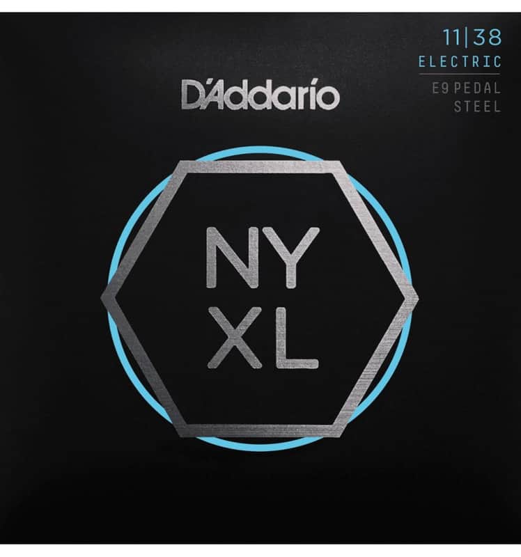 D'Addario NYXL1138PS Nickel Wound Regular Light E9 Pedal Steel Guitar Strings, 11-38 image 1
