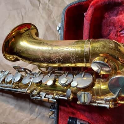 KING Cleveland Alto Saxophone, USA, Very Good Condition. Case/Neck/Mouthpiece image 5