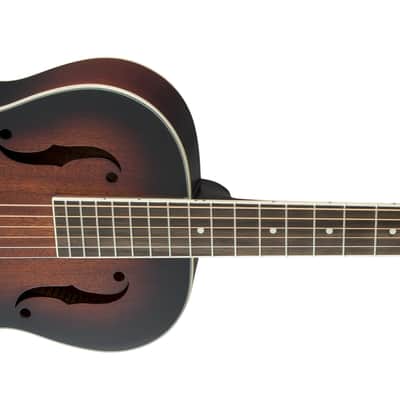 Gretsch G9240 Alligator Round-Neck Mahogany Body Biscuit Cone Resonator Guitar 2024 - 2-Color Sunburst (INCLUDES CASE AND FREE RETRO WALL CLOCK) image 2