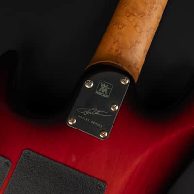 2021 Ernie Ball Music Man Jason Richardson Signature Cutlass 7 - Rorschach Red | USA 7-String JR7 Buckeye Burl Top Birdseye Maple Neck Tremolo Stainless Steel Frets 3.6kg | OHSC image 23