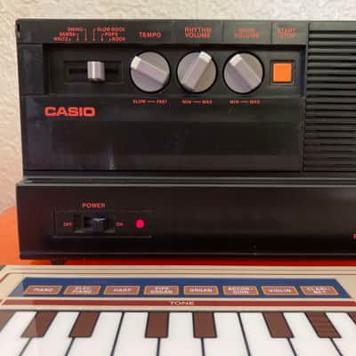 Casio PT-7 29 Key Ribbon Touch Mini Synthesizer 1982 - 1984 - Black image 6