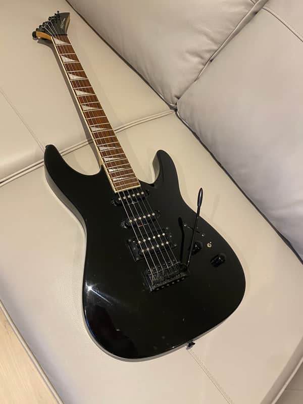 Aria Excel Super Strat - Black image 1