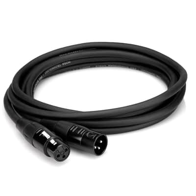 NEW - 2 Pack Hosa Pro Microphone Cable REAN XLR3F to XLR3M, HMIC-020 (20 Feet) Black image 4