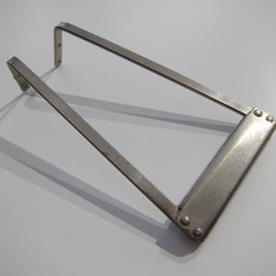 Harmony & Silvertone Flat Top Guitar Tailpiece Authentic Vintage Part Circa-1950s-1960s-Nickel Silver image 2