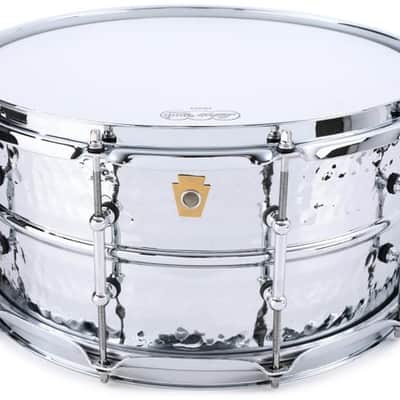 Ludwig Supraphonic Hammered LM402KT 6.5 x 14-inch Snare Drum - Chrome image 2