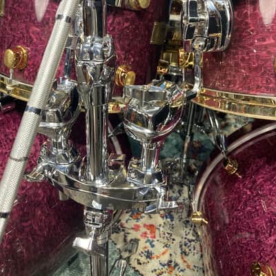 Carmine Appice’s Complete Mapex Orion Series Set, 6-Piece Plus Hardware and Cases! Excellent!! - Birdseye Transparent Violet image 16