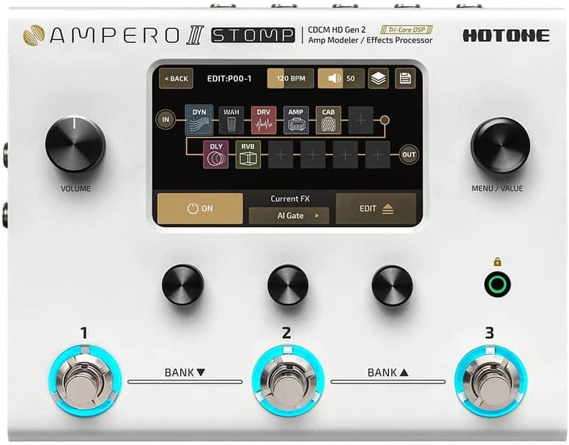 HOTONE Guitar Multi Effects Processor Multi Effects Pedal Touch Screen Guitar Bass Amp Modeling IR (Ship from US Warehouse For Prompt Delivery) image 1