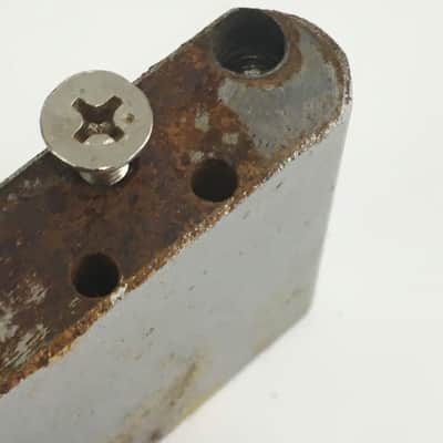 1984-87 Vintage Fender Japan Lefty Tremolo Strat Block Left Relic E Serial  MIJ image 5