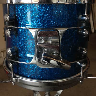 Last Price Drop - Gretsch New Classic Maple Drum Set Ocean Blue Sparkle 10, 12, 16, 22 image 3