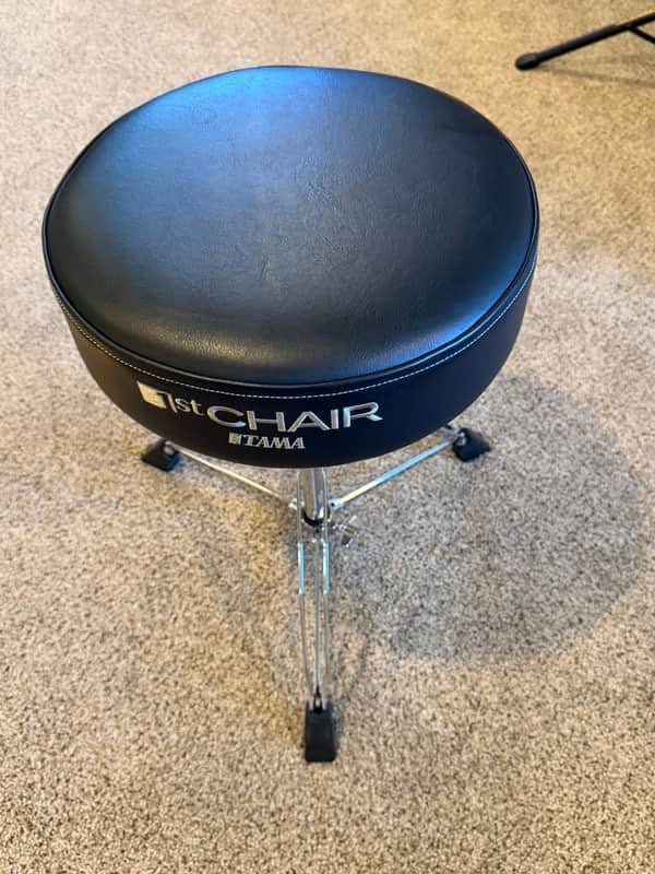 Tama HT230 1st Chair Standard Double-Braced Drum Throne 2010s - Black / Chrome image 1