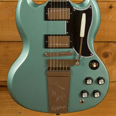 Epiphone 1964 SG Standard with Maestro Vibrola Reissue Pelham Blue image 1