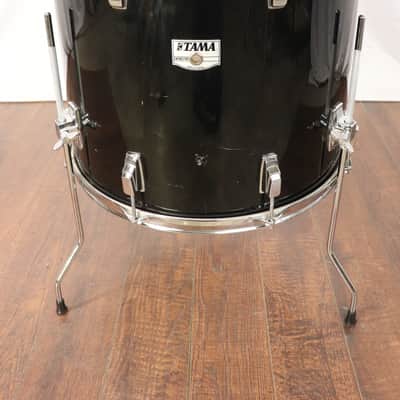 Tama Swingstar 16X18" Floor Tom Drum Vintage 1980's MIJ Black image 1