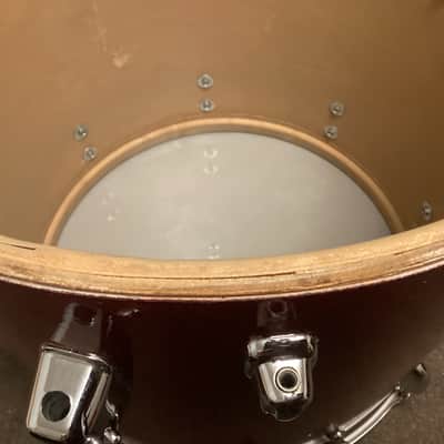 Slingerland 16x16 Floor Tom 1960s - Red Sparkle - COB hoops image 13