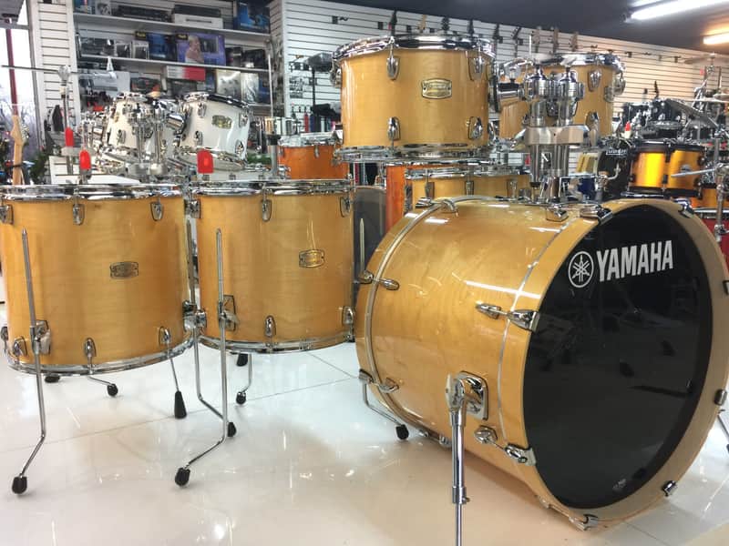 Yamaha Stage Custom Birch Drum Set Natural Wood 6 Piece Shell Pack - New image 1