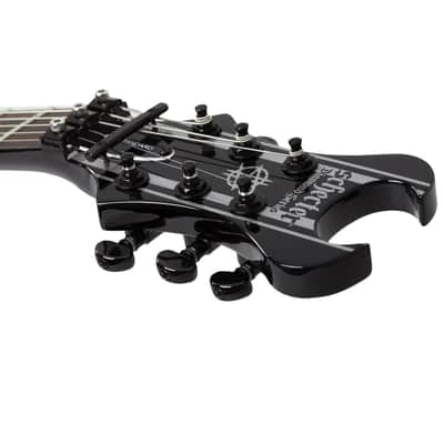 Schecter Synyster Standard 2020-21 Black with Silver Pinstripes image 6