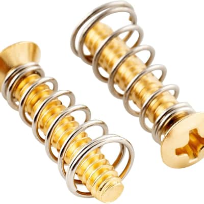 Ultra 4 Inch Steel Single Coil Pickup Mounting Screws and Springs Set for Strat Style Electric Guitar, Gold (Set of 6) image 3