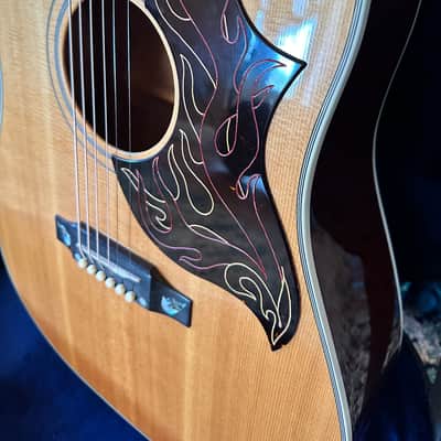 2001 GIBSON CUSTOM SHOP FIREBIRD DREADNOUGHT ACOUSTIC GUITAR NATURAL FINISH LIKE NEW image 20