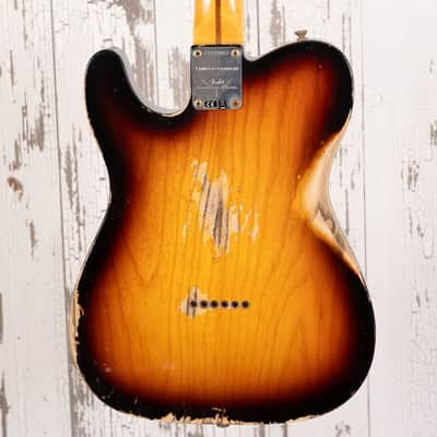 Fender Custom Shop LTD '58 Telecaster - Heavy Relic Faded Aged Chocolate 3-Tone Sunburst image 6