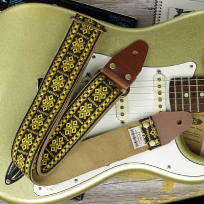 Pardo retro guitar strap model Pueblo, backing suede image 3