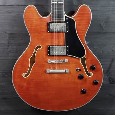 Eastman T59/TV-AMB Amber Semi-Hollowbody Electric Guitar image 1