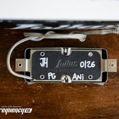 Lollar Pickups Firebird Pickguard Mount Neck Lightly Aged Nickel - Single Conductor image 4