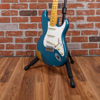 Fender Custom Shop 2017 Limited NAMM 64 Stratocaster Relic 2017 Ocean Turquoise Over Gold w/OHSC image 5