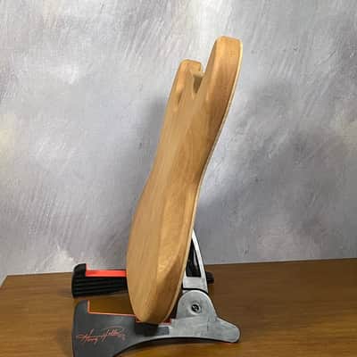high end  Offset bass body NOS Curly Maple Top Solid One-piece Mahogany Back Unfinished Front Routed Luthier Supply R37 image 11