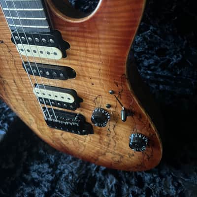 Suhr Modern Spalt Maple Brown Burst: Black Limba Body image 20