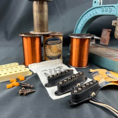 General Vintage Tone NOS Handwound For Stratocaster 50’s Magnet wire “ The Wheeler Chicago “ Heavy image 4