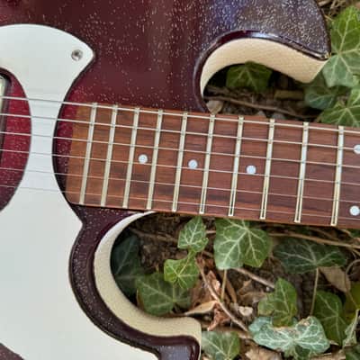 Silvertone Danelectro 1457 1964 Red Burst Made in USA Vintage image 12