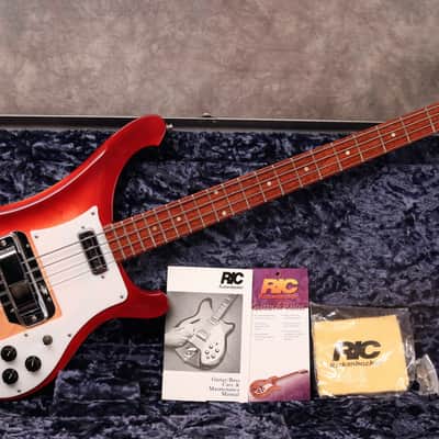 1998 Rickenbacker 4001 V63 - Fireglo - OHSC image 2