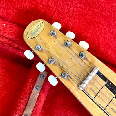 Supro Student Deluxe Lap Steel c 1950 - Natural original vintage USA 6 string image 2