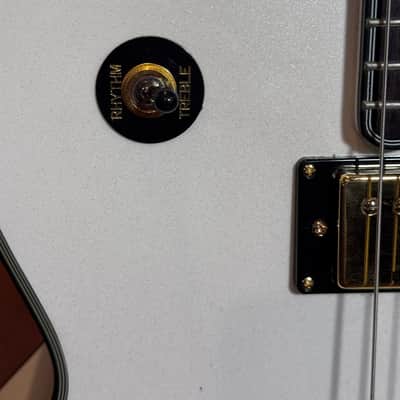 Greg Bennett LaSalle JZ-2 LTD Hollow Body Electric Guitar White Gold Bigsby Korea 2004 w/ Case image 4