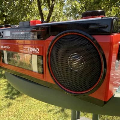 Sanyo M-S350LE Rare Vintage Boombox Stereo Cassette Recorder Working Warranty image 12